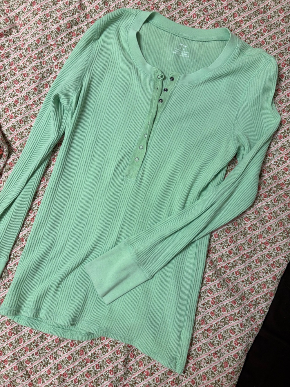 Aerie Mint Green Henley